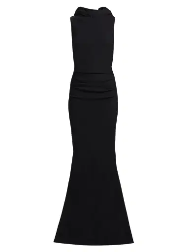 Chiara Boni La Petite Robe Women's Taniko Embellished Low-Back Jersey Gown | Thumbnail 1 Chiara Boni La Petite Robe Women's Taniko Embellished Low-Back Jersey Gown | Thumbnail 1