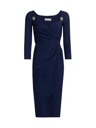Chiara Boni La Petite Robe Women's Litsa Ruched Cocktail Dress - Navy | Thumbnail 1 Chiara Boni La Petite Robe Women's Litsa Ruched Cocktail Dress - Navy | Thumbnail 1