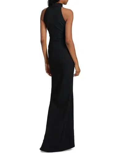 Chiara Boni La Petite Robe Women's Nitsa Gathered Jersey Gown | Thumbnail 5 Chiara Boni La Petite Robe Women's Nitsa Gathered Jersey Gown | Thumbnail 5