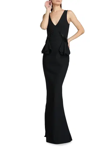 Chiara Boni La Petite Robe Women's Nawa Embellished Jersey Gown | Thumbnail 2 Chiara Boni La Petite Robe Women's Nawa Embellished Jersey Gown | Thumbnail 2