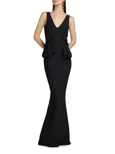 Chiara Boni La Petite Robe Women's Nawa Embellished Jersey Gown | Thumbnail 3 Chiara Boni La Petite Robe Women's Nawa Embellished Jersey Gown | Thumbnail 3