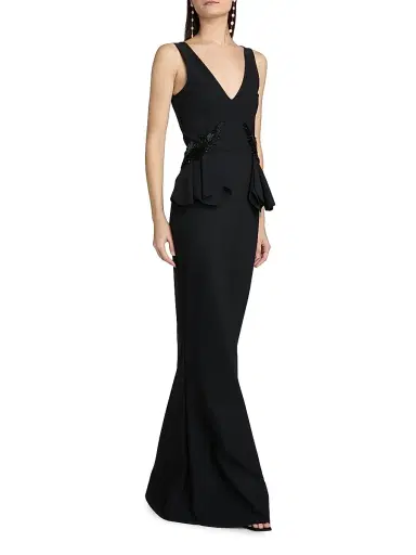 Chiara Boni La Petite Robe Women's Nawa Embellished Jersey Gown | Thumbnail 4 Chiara Boni La Petite Robe Women's Nawa Embellished Jersey Gown | Thumbnail 4