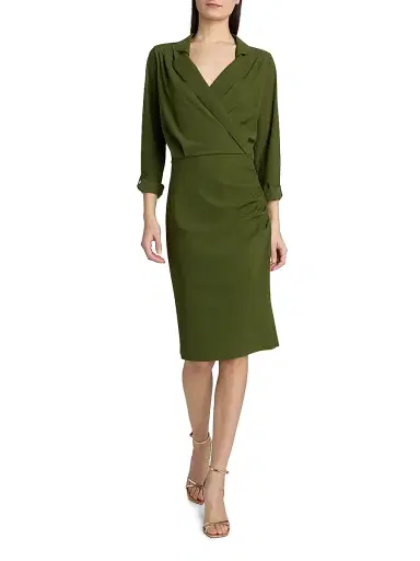 Chiara Boni La Petite Robe Women's Minao Belted Sheath Dress | Thumbnail 6 Chiara Boni La Petite Robe Women's Minao Belted Sheath Dress | Thumbnail 6