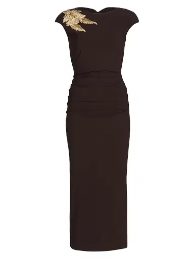 Chiara Boni La Petite Robe Women's Hesupie Beaded Sheath Midi-Dress | Thumbnail 1 Chiara Boni La Petite Robe Women's Hesupie Beaded Sheath Midi-Dress | Thumbnail 1
