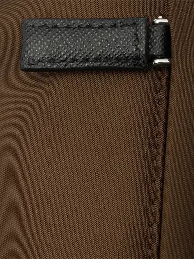 Prada Men's Re-Nylon and Saffiano Leather Shoulder Bag - Brown | Thumbnail 7 Prada Men's Re-Nylon and Saffiano Leather Shoulder Bag - Brown | Thumbnail 7