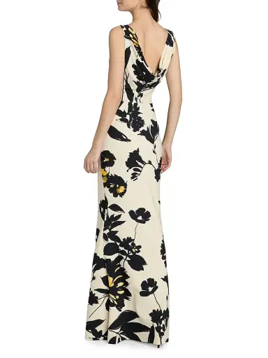 Chiara Boni La Petite Robe Women's Ajour Floral Mermaid Gown | Thumbnail 5 Chiara Boni La Petite Robe Women's Ajour Floral Mermaid Gown | Thumbnail 5