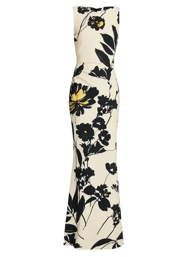 Chiara Boni La Petite Robe Women's Ajour Floral Mermaid Gown | Thumbnail 1 Chiara Boni La Petite Robe Women's Ajour Floral Mermaid Gown | Thumbnail 1
