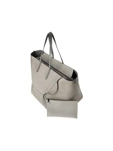 Brunello Cucinelli Women's Duo Tote Bag in Suede with Monili - Green | Thumbnail 5 Brunello Cucinelli Women's Duo Tote Bag in Suede with Monili - Green | Thumbnail 5