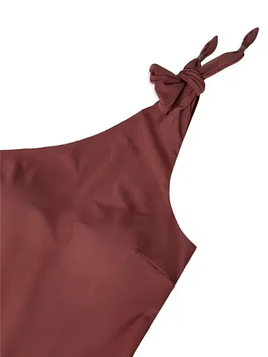 Brunello Cucinelli Women's Techno Jersey Bathing Suit with Monili - Bordeaux | Thumbnail 3 Brunello Cucinelli Women's Techno Jersey Bathing Suit with Monili - Bordeaux | Thumbnail 3