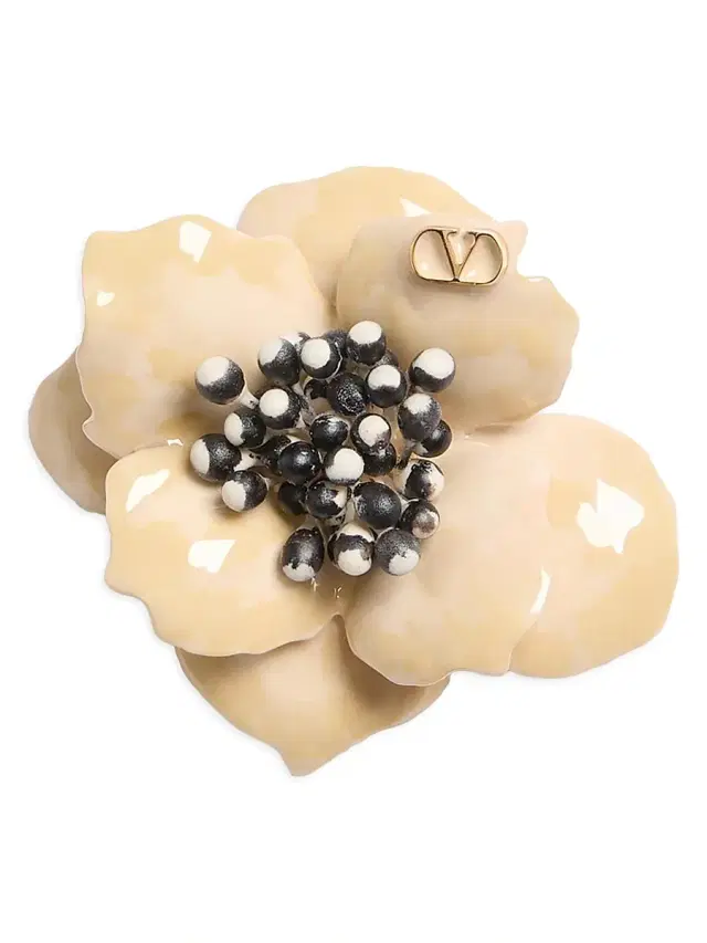 Women's Fleur Lumineuse Metal Brooch - Gold Women's Fleur Lumineuse Metal Brooch - Gold