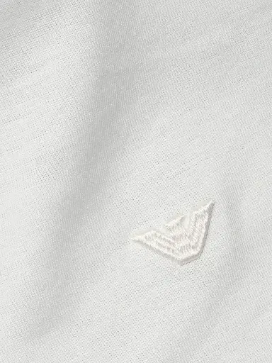Emporio Armani Men's Contrast-Tipped Jersey Polo Shirt - White Dove | Thumbnail 7 Emporio Armani Men's Contrast-Tipped Jersey Polo Shirt - White Dove | Thumbnail 7