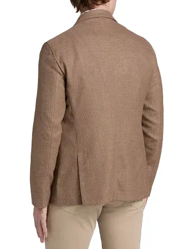 Emporio Armani Men's Textured Wool Jacket - Brown - Size 46 | Thumbnail 5 Emporio Armani Men's Textured Wool Jacket - Brown - Size 46 | Thumbnail 5