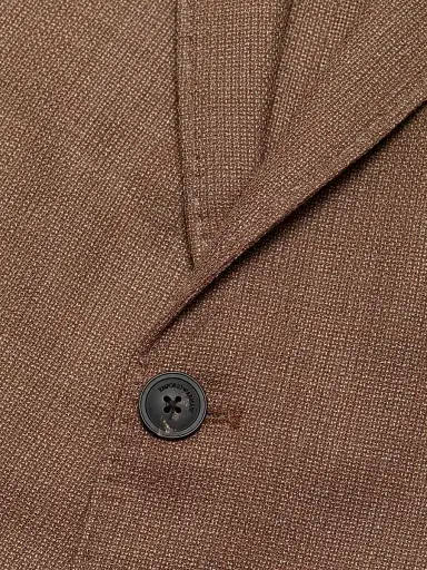Emporio Armani Men's Textured Wool Jacket - Brown - Size 46 | Thumbnail 7 Emporio Armani Men's Textured Wool Jacket - Brown - Size 46 | Thumbnail 7
