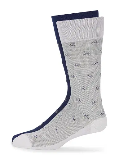 Marcoliani Men's 2-Pack Tiny Bike Mid-Calf Socks | Thumbnail 1 Marcoliani Men's 2-Pack Tiny Bike Mid-Calf Socks | Thumbnail 1