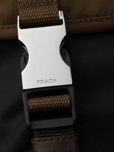 Prada Men's Re-Nylon and Leather Shoulder Bag - Black | Thumbnail 6 Prada Men's Re-Nylon and Leather Shoulder Bag - Black | Thumbnail 6