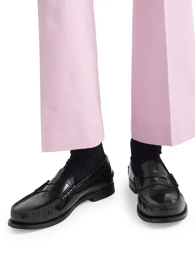 Prada Men's Brushed Leather Loafers - Black - Size 12 | Thumbnail 6 Prada Men's Brushed Leather Loafers - Black - Size 12 | Thumbnail 6