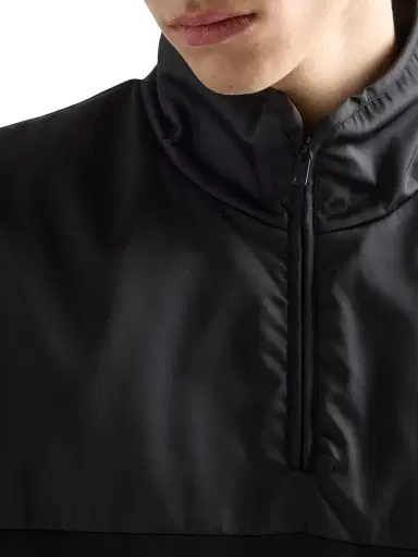 Prada Men's Cotton Fleece Half-Zipper Sweatshirt with Re-Nylon Details - Black | Thumbnail 5 Prada Men's Cotton Fleece Half-Zipper Sweatshirt with Re-Nylon Details - Black | Thumbnail 5
