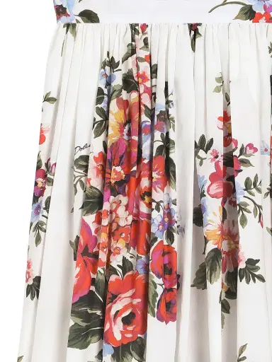 Dolce & Gabbana Little Girl's & Girl's Floral Cotton Skirt - Bianco - Size 14 | Thumbnail 3 Dolce & Gabbana Little Girl's & Girl's Floral Cotton Skirt - Bianco - Size 14 | Thumbnail 3