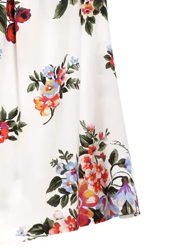 Dolce & Gabbana Little Girl's & Girl's Floral Cotton Skirt - Bianco - Size 14 | Thumbnail 5 Dolce & Gabbana Little Girl's & Girl's Floral Cotton Skirt - Bianco - Size 14 | Thumbnail 5