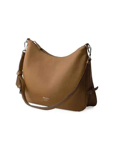 Prada Women's Leather Shoulder Bag - Dark Brown | Thumbnail 5 Prada Women's Leather Shoulder Bag - Dark Brown | Thumbnail 5