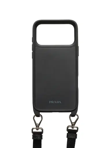 Prada Women's Saffiano Leather Case for iPhone 17 Pro Max with Shoulder Strap | Thumbnail 3 Prada Women's Saffiano Leather Case for iPhone 17 Pro Max with Shoulder Strap | Thumbnail 3