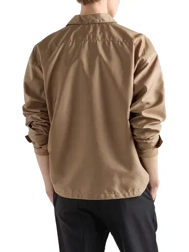 Prada Men's Re-Nylon Zipper Shirt - Beige Khaki - Size XXXL | Thumbnail 3 Prada Men's Re-Nylon Zipper Shirt - Beige Khaki - Size XXXL | Thumbnail 3