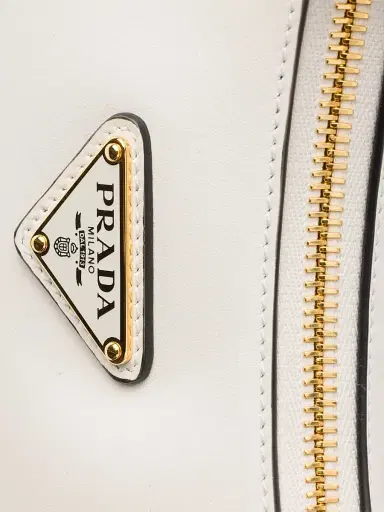 Prada Women's Arqué Mini Leather Shoulder Bag - White | Thumbnail 6 Prada Women's Arqué Mini Leather Shoulder Bag - White | Thumbnail 6