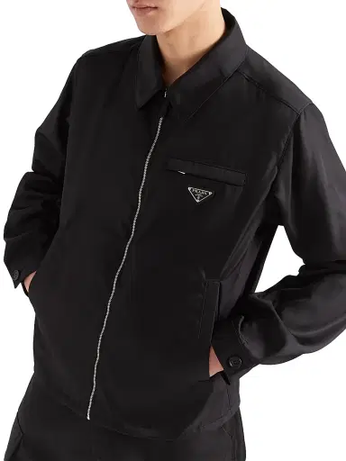 Prada Men's Re-Nylon Blouson Jacket | Thumbnail 2 Prada Men's Re-Nylon Blouson Jacket | Thumbnail 2