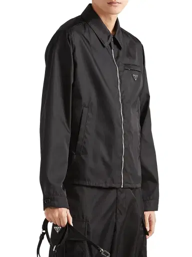 Prada Men's Re-Nylon Blouson Jacket | Thumbnail 3 Prada Men's Re-Nylon Blouson Jacket | Thumbnail 3