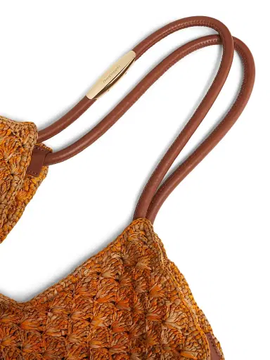 Zimmermann Women's Medium Goldtentime Fringe Raffia Tote Bag - Multicolor Mouline | Thumbnail 5 Zimmermann Women's Medium Goldtentime Fringe Raffia Tote Bag - Multicolor Mouline | Thumbnail 5
