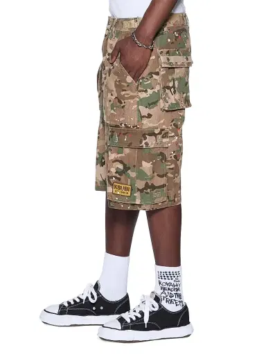 Ksubi Men's Future Memory Maxx Traper Cargo Shorts - Green | Thumbnail 2 Ksubi Men's Future Memory Maxx Traper Cargo Shorts - Green | Thumbnail 2