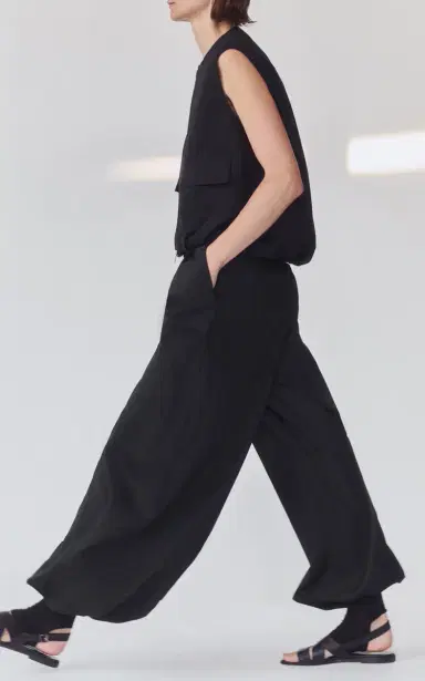 Adam Lippes Paperbag Cotton-Poplin Wide-Leg Pants | Thumbnail 2 Adam Lippes Paperbag Cotton-Poplin Wide-Leg Pants | Thumbnail 2