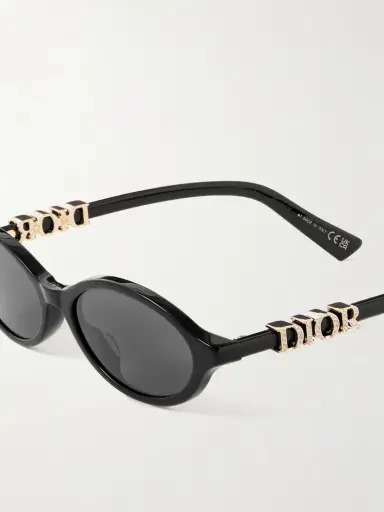 DIOR Eyewear Diortreasure R1i Embellished Oval-frame Acetate Sunglasses | Thumbnail 4 DIOR Eyewear Diortreasure R1i Embellished Oval-frame Acetate Sunglasses | Thumbnail 4