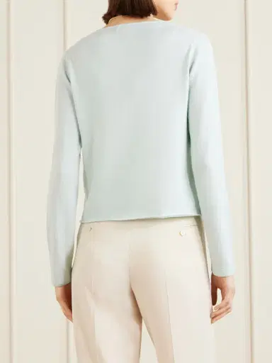 Allude Ribbed Cotton And Cashmere-blend Cardigan | Thumbnail 4 Allude Ribbed Cotton And Cashmere-blend Cardigan | Thumbnail 4