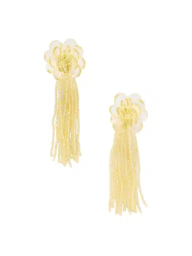Oscar de la Renta Flower Chandelier Gold-tone Earrings | Thumbnail 1 Oscar de la Renta Flower Chandelier Gold-tone Earrings | Thumbnail 1