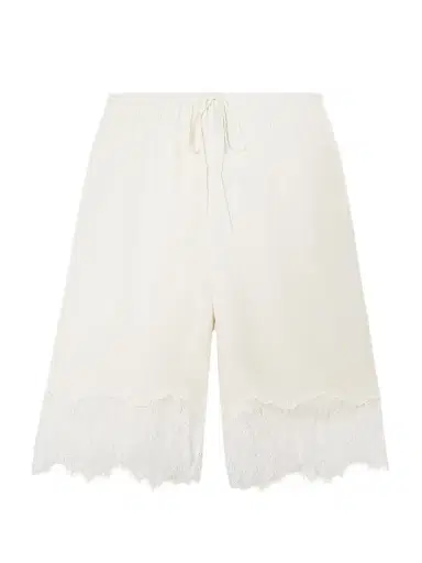 Staud Verano Lace-trimmed Silk Shorts | Thumbnail 1 Staud Verano Lace-trimmed Silk Shorts | Thumbnail 1