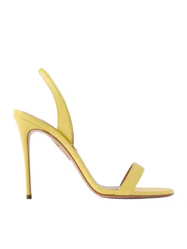 Aquazzura So Nude 105 Leather Slingback Sandals | Thumbnail 1 Aquazzura So Nude 105 Leather Slingback Sandals | Thumbnail 1
