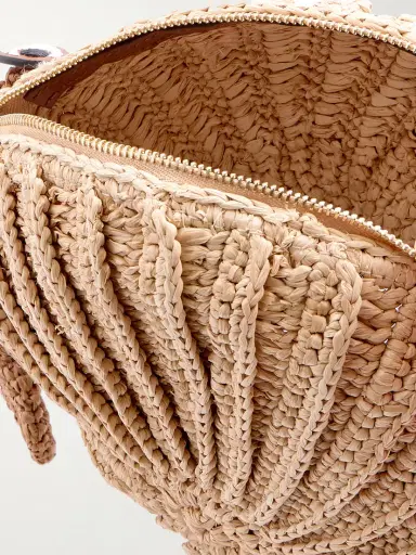 Anya Hindmarch Hermit Crab Leather-trimmed Raffia Shoulder Bag | Thumbnail 5 Anya Hindmarch Hermit Crab Leather-trimmed Raffia Shoulder Bag | Thumbnail 5