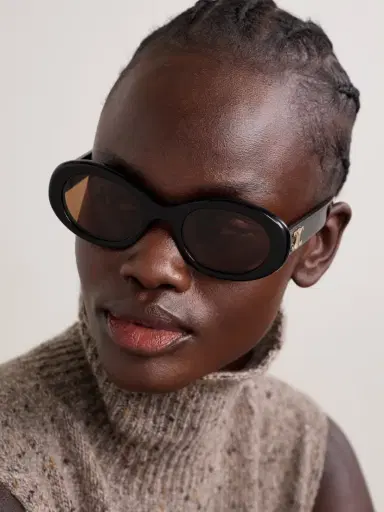 CELINE Eyewear Triomphe Oval-frame Acetate Sunglasses | Thumbnail 2 CELINE Eyewear Triomphe Oval-frame Acetate Sunglasses | Thumbnail 2
