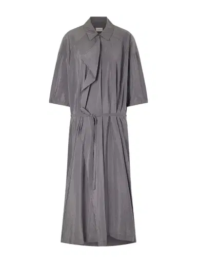 Lemaire Belted Silk-blend Satin Shirt Dress | Thumbnail 1 Lemaire Belted Silk-blend Satin Shirt Dress | Thumbnail 1