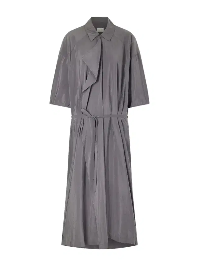Belted Silk-blend Satin Shirt Dress Belted Silk-blend Satin Shirt Dress