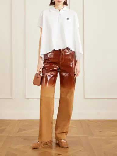 Loewe Dégradé Suede Straight-leg Pants | Thumbnail 2 Loewe Dégradé Suede Straight-leg Pants | Thumbnail 2