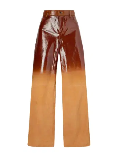 Loewe Dégradé Suede Straight-leg Pants | Thumbnail 1 Loewe Dégradé Suede Straight-leg Pants | Thumbnail 1