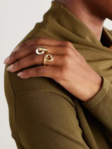 Uncommon Matters Knot Lock Loop Gold Vermeil And Silver Ring | Thumbnail 2 Uncommon Matters Knot Lock Loop Gold Vermeil And Silver Ring | Thumbnail 2