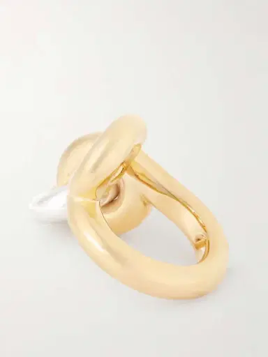 Uncommon Matters Knot Lock Loop Gold Vermeil And Silver Ring | Thumbnail 3 Uncommon Matters Knot Lock Loop Gold Vermeil And Silver Ring | Thumbnail 3
