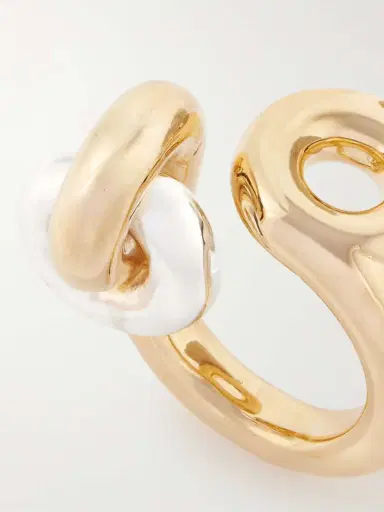 Uncommon Matters Knot Lock Loop Gold Vermeil And Silver Ring | Thumbnail 4 Uncommon Matters Knot Lock Loop Gold Vermeil And Silver Ring | Thumbnail 4