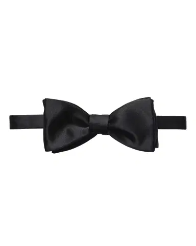 Eton Black Silk Satin Ready-Tied Bow Tie | Thumbnail 3 Eton Black Silk Satin Ready-Tied Bow Tie | Thumbnail 3