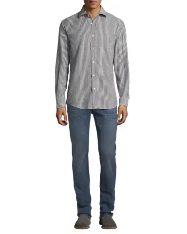 7 for all mankind Men 's Straight-Leg Airweft Denim Jeans | Thumbnail 1 7 for all mankind Men 's Straight-Leg Airweft Denim Jeans | Thumbnail 1