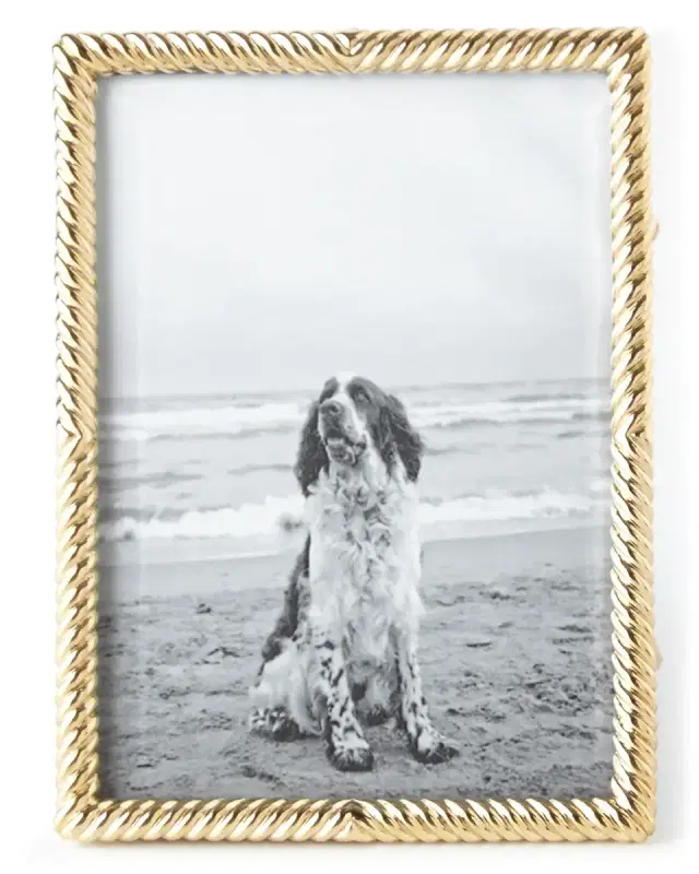 Gold Deco Twist 5" x 7" Picture Frame Gold Deco Twist 5" x 7" Picture Frame