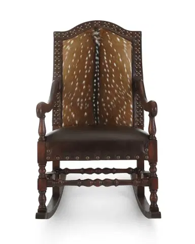 Old Hickory Tannery Jefferson Leather Rocking Chair | Thumbnail 3 Old Hickory Tannery Jefferson Leather Rocking Chair | Thumbnail 3
